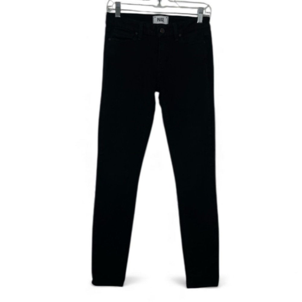 PAIGE Verdugo Ultra Skinny Mid Rise Black Stretchy Jeans Pants
Womens Size 27x30 - Picture 3 of 15
